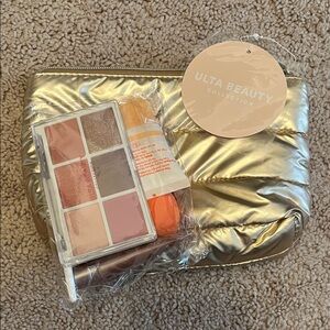 Ulta Beauty Eyeshadow Palette with Gold Pouch